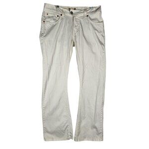 Levis 542 Low Rise Flare Leg Jeans Women's 14M White Flap Pockets  31" Inseam